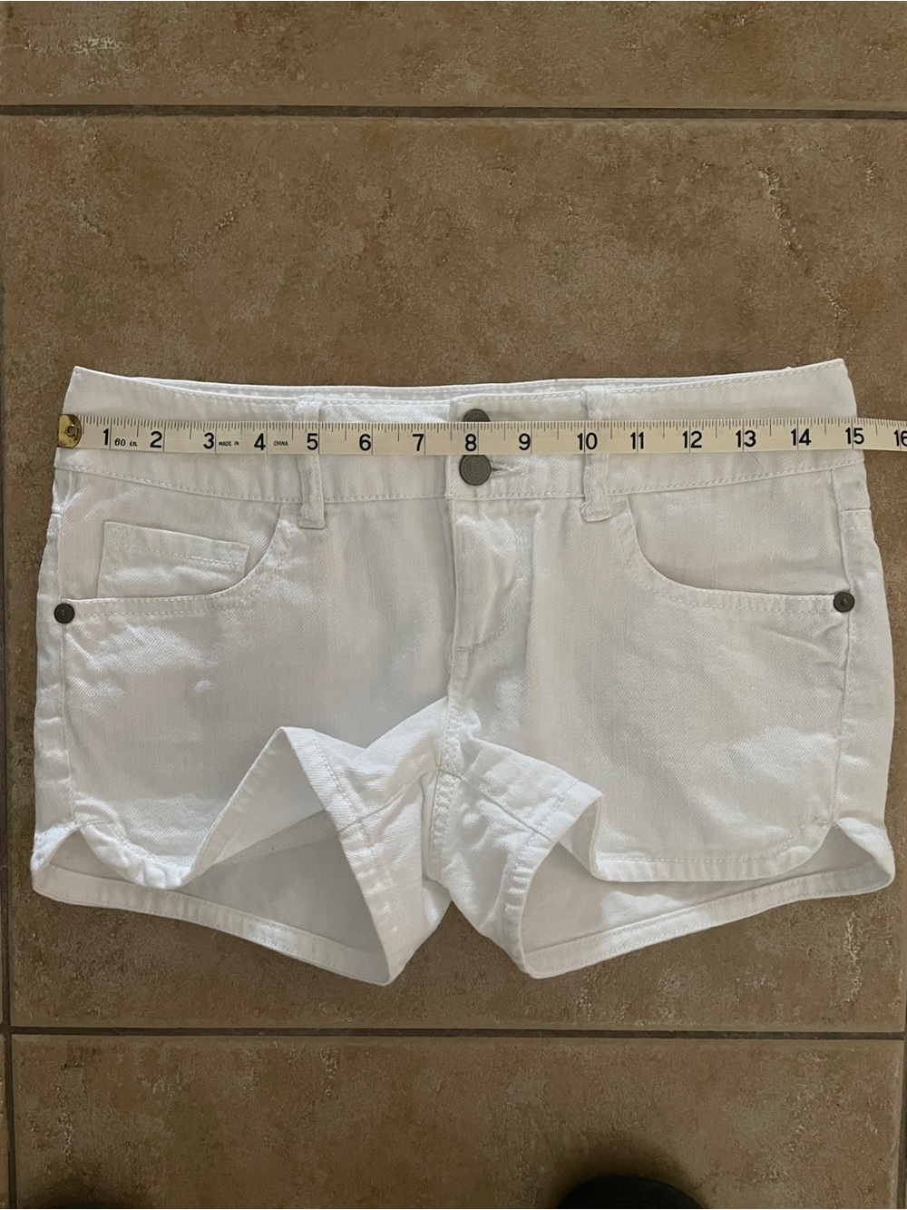 SO White Low Rise Jean Shorts Bundle of Two Size 3 - Picture 7 of 10